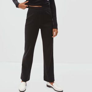 Everlane The Ribbed Flare Pant Black Medium NWT